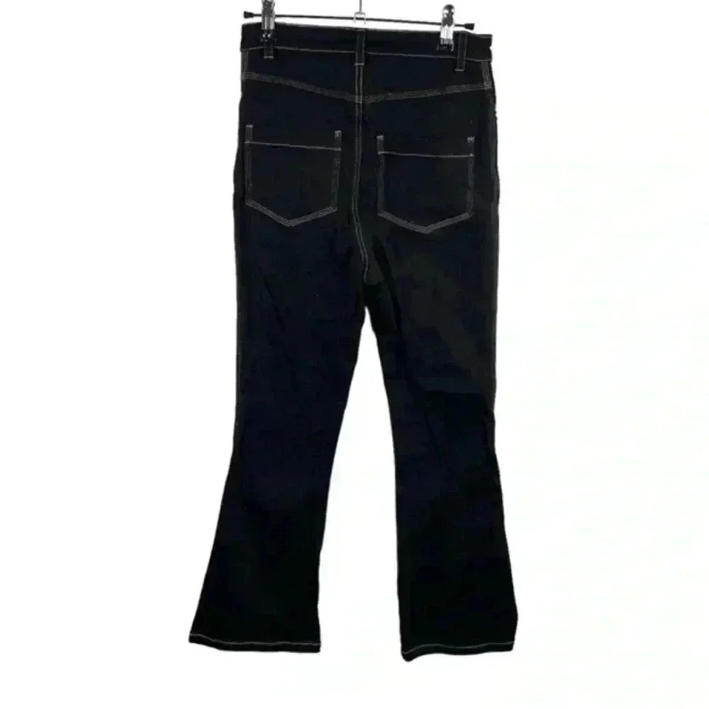 Acler Dark Wash Lewis High Waisted Flare‎ Jean - Picture 3 of 9